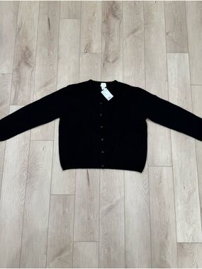 H&M Black Button-Front Women's Cardigan